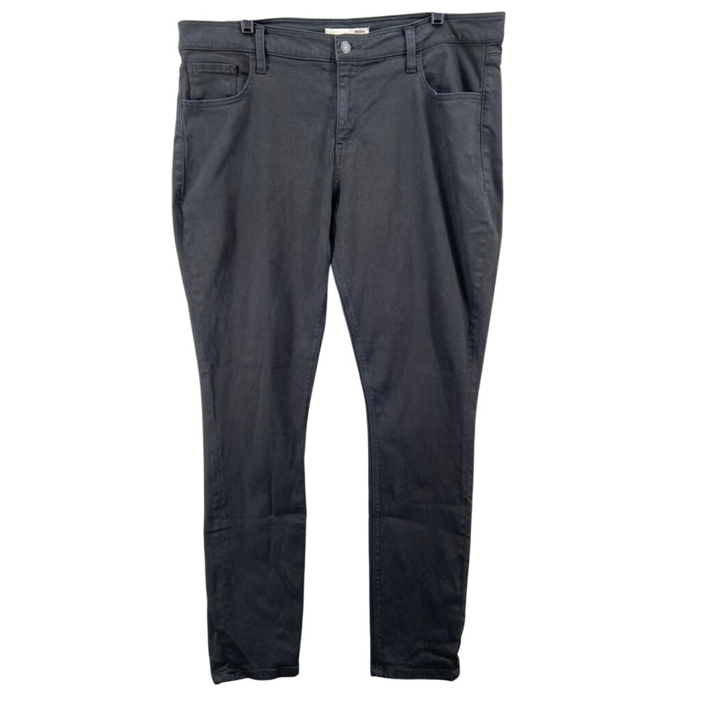 Daytrip Jeans Womens Sz 36R Black Virgo Skinny Denim 31L Stretch Goth‎